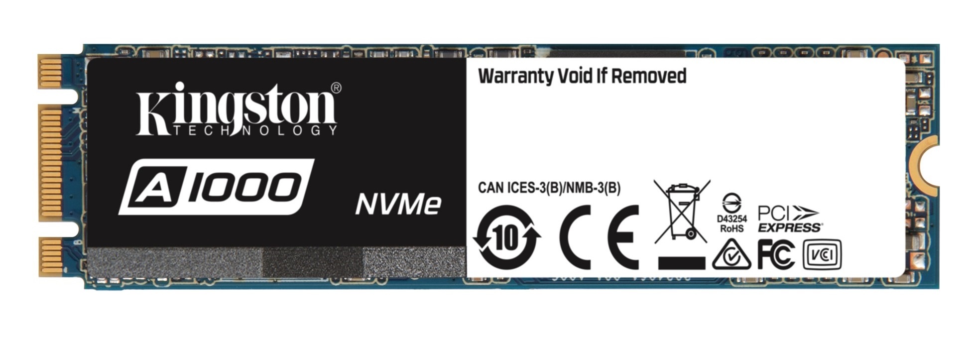 

Накопитель SSD 480GB Kingston A1000 NVMe PCle3 M.2 (SA1000M8/480G)