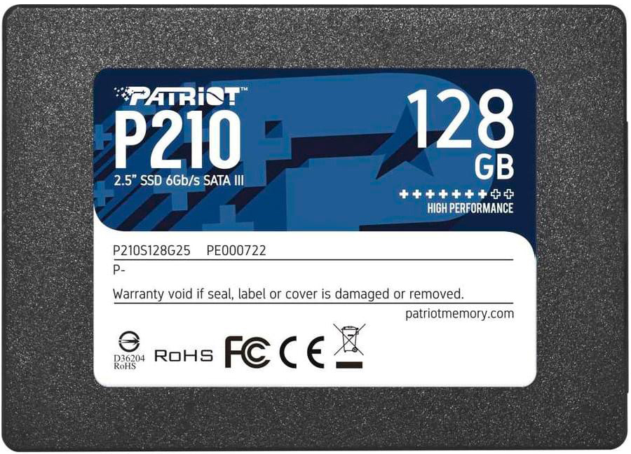 Накопичувач SSD PATRIOT P210 SATA3 128Gb (P210S128G25) в Києві