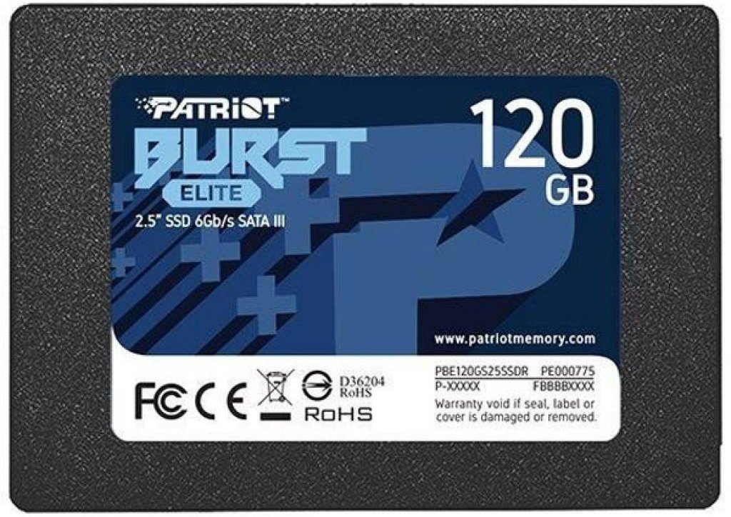 Накопитель SSD PATRIOT Burst Elite SATA3 120GB (PBE120GS25SSDR) в Киеве