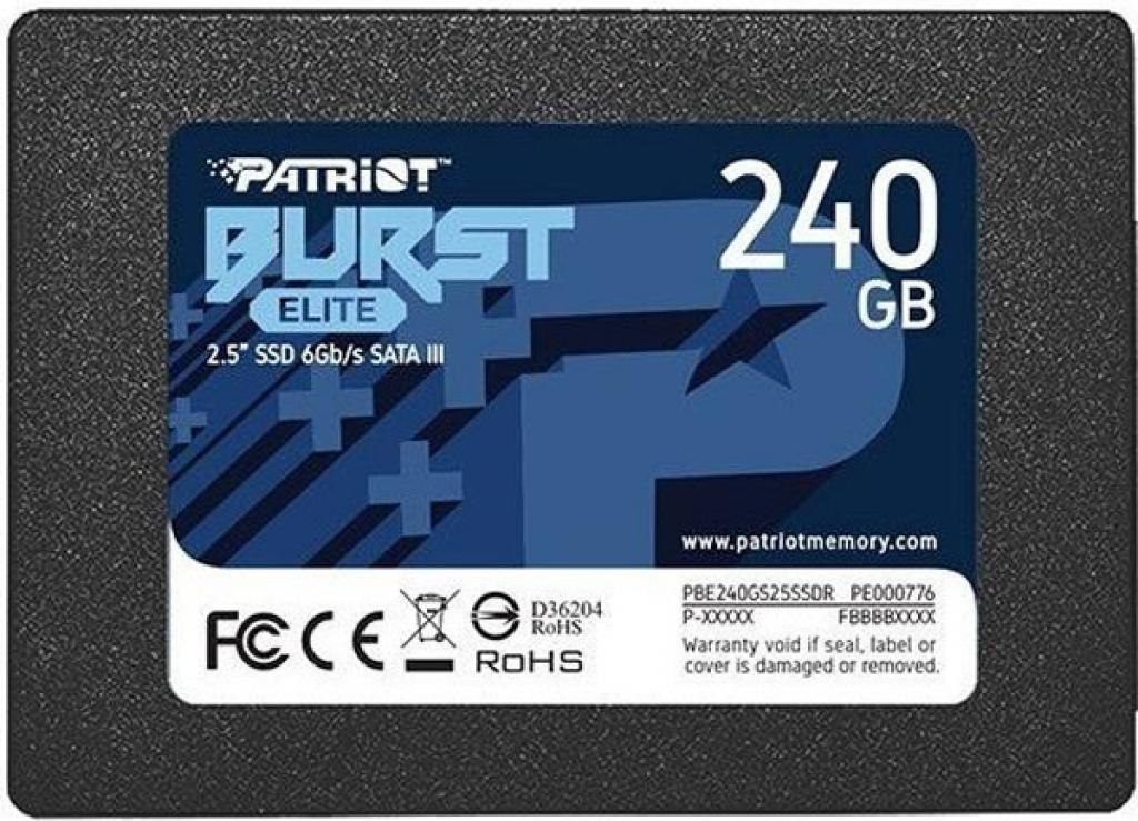 Накопитель SSD PATRIOT Burst Elite SATA3 240GB (PBE240GS25SSDR) в Киеве