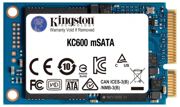 Накопитель SSD 512GB KINGSTON KC600 mSATA SATAIII 3D TLC (SKC600MS/512G) в Киеве
