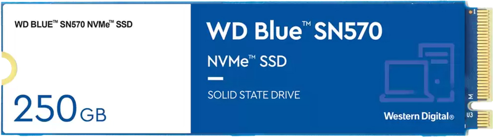 Накопитель SSD WD Blue SN570 250GB M.2 NVMe (WDS250G3B0C) в Киеве