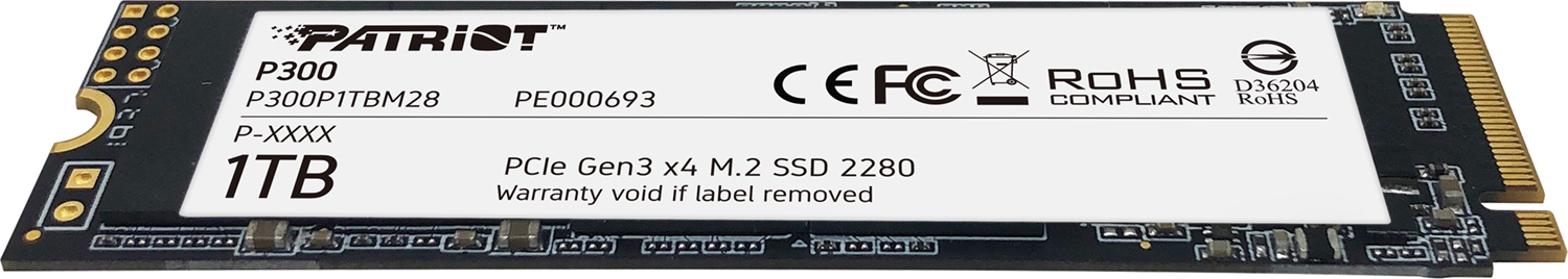 Накопичувач SSD PATRIOT P300 1TB M.2 NVMe (P300P1TBM28) · 4