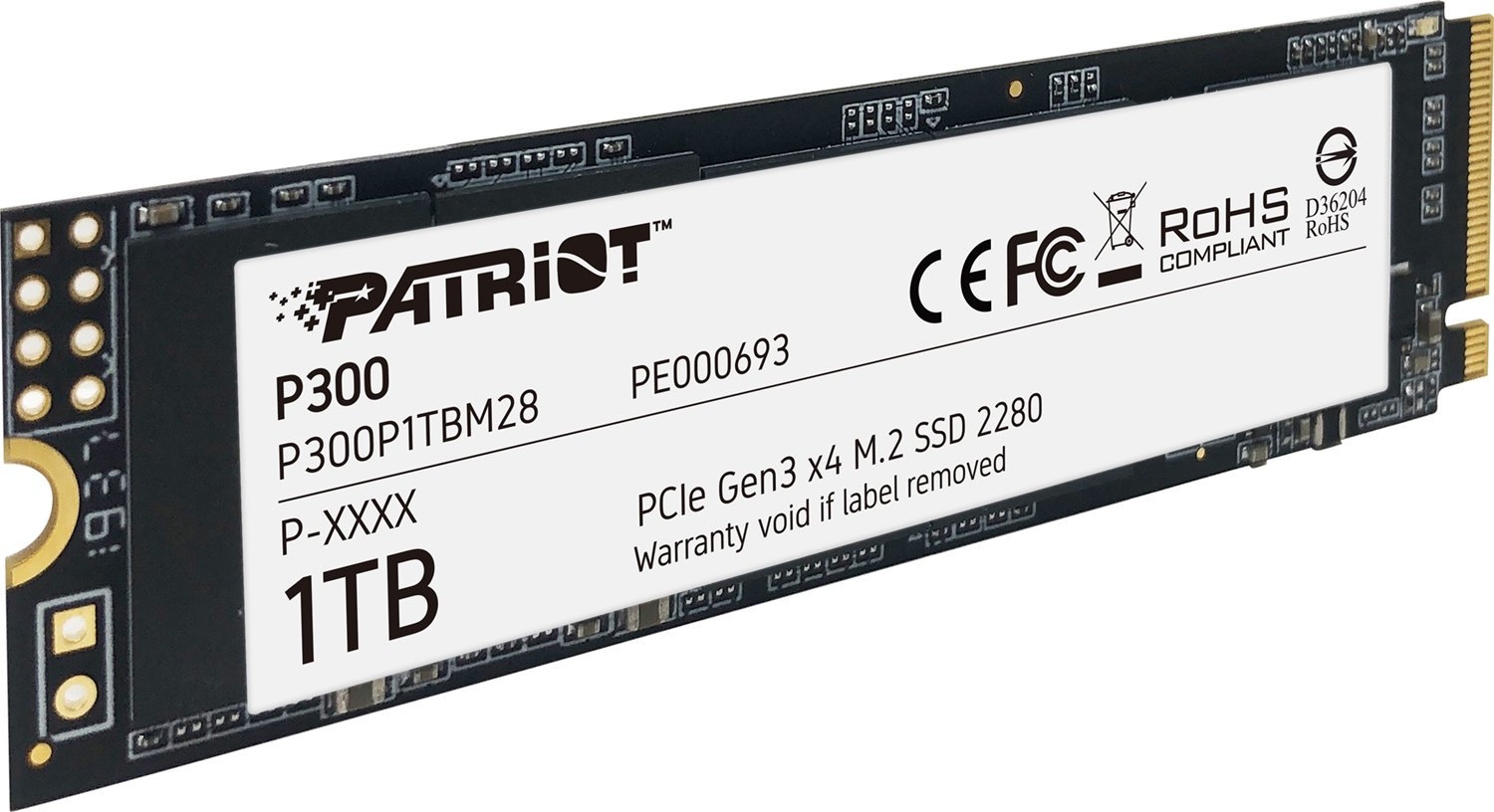 Накопичувач SSD PATRIOT P300 1TB M.2 NVMe (P300P1TBM28) · 3