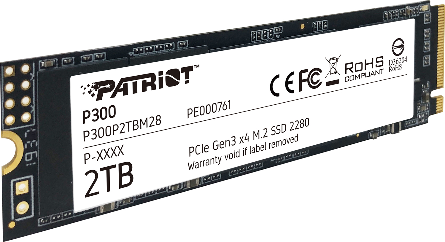 Накопичувач SSD PATRIOT P300 2TB M.2 NVMe (P300P2TBM28) · 3