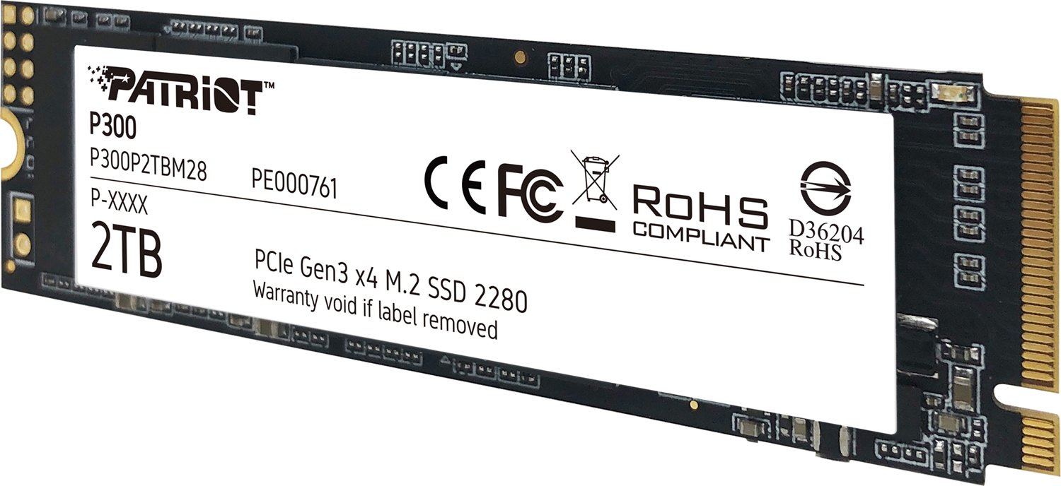 Накопичувач SSD PATRIOT P300 2TB M.2 NVMe (P300P2TBM28) · 2