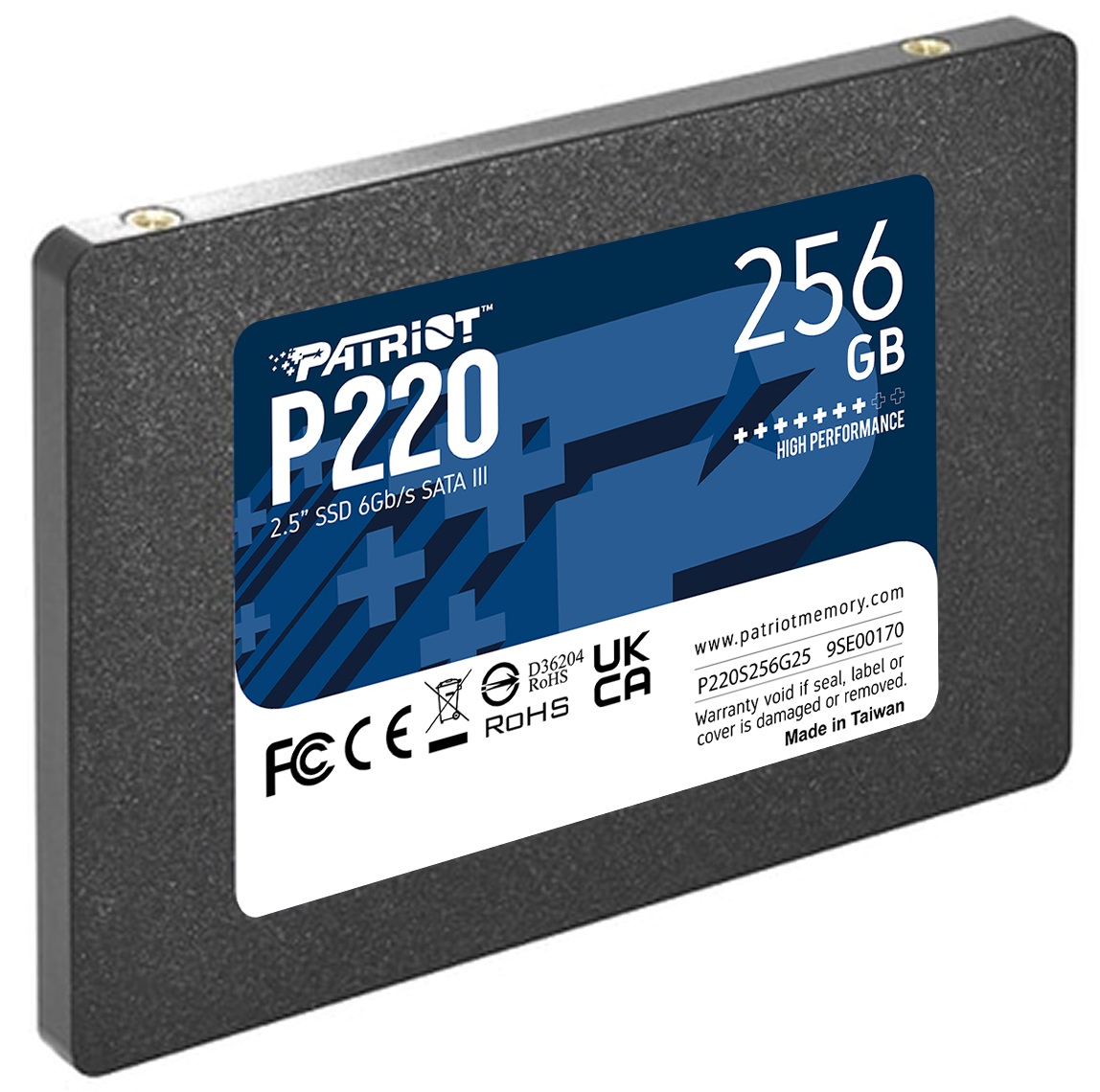 Накопичувач SSD 2.5" PATRIOT P220 256GB SATA (P220S256G25) · 2