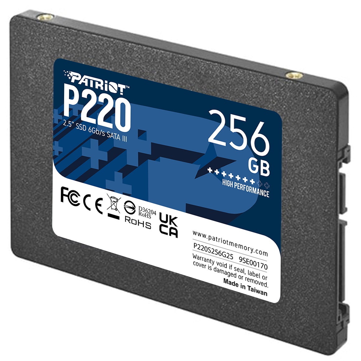 Накопичувач SSD 2.5" PATRIOT P220 256GB SATA (P220S256G25) · 3