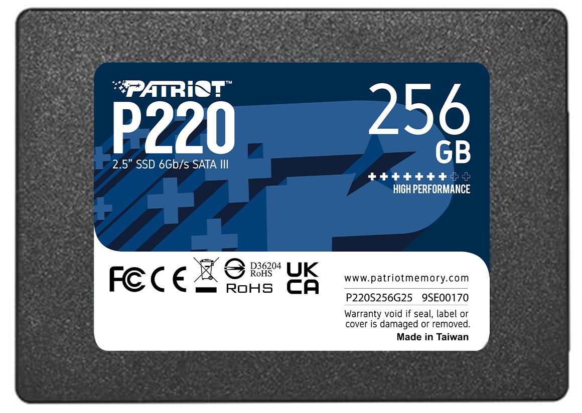 Накопичувач SSD 2.5" PATRIOT P220 256GB SATA (P220S256G25) в Києві