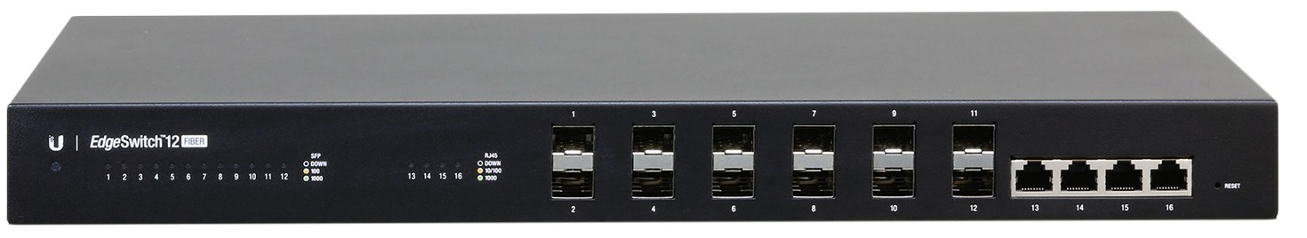 

Коммутатор Ubiquiti EdgeSwitch 12 Fiber (ES-12F)