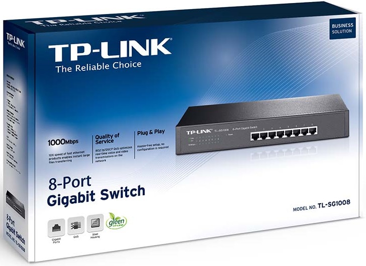 Комутатор TP-LINK TL-SG1008 · 3