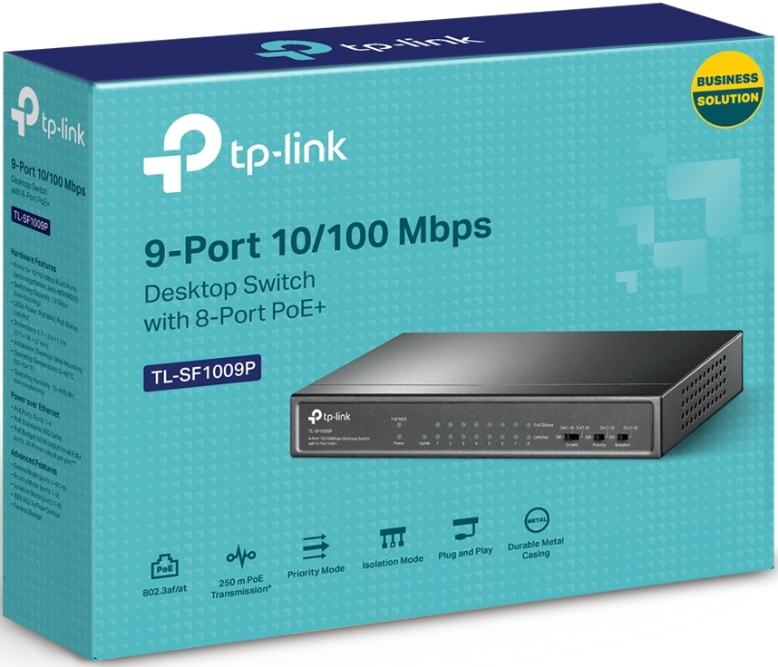 Комутатор TP-LINK TL-SF1009P · 4