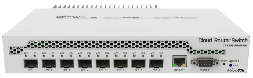 Комутатор MIKROTIK Cloud Router Switch 309-1G-8S+IN (CRS309-1G-8S+IN) в Києві
