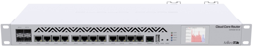 Маршрутизатор MIKROTIK Cloud Core Router 1036-12G-4S (CCR1036-12G-4S) в Киеве