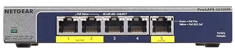 Коммутатор NETGEAR GS105PE (GS105PE-10000S) в Киеве