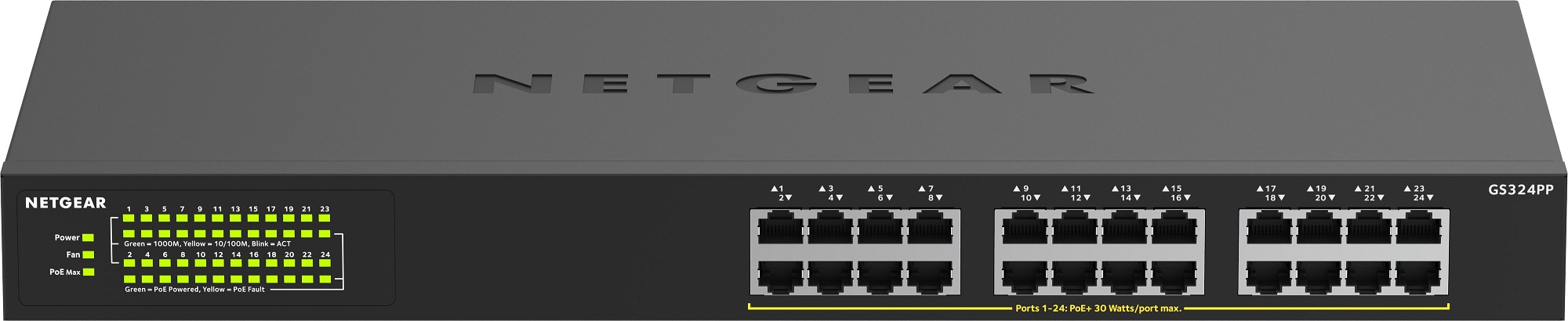 Коммутатор NETGEAR GS324PP 24xGE PoE+ (GS324PP-100EUS) в Киеве