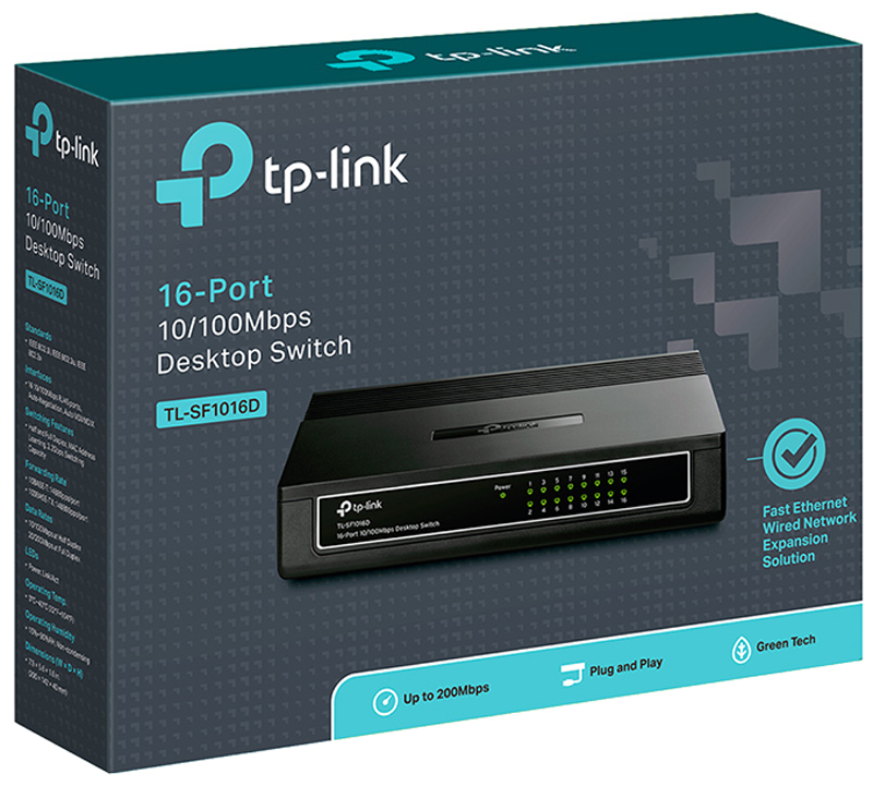Комутатор TP-LINK TL-SF1016D · 4
