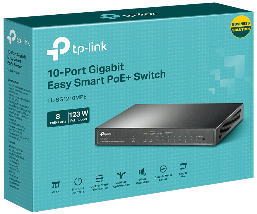 Комутатор TP-LINK TL-SG1210MPE · 3