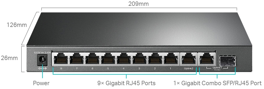 Комутатор TP-LINK TL-SG1210MPE · 5