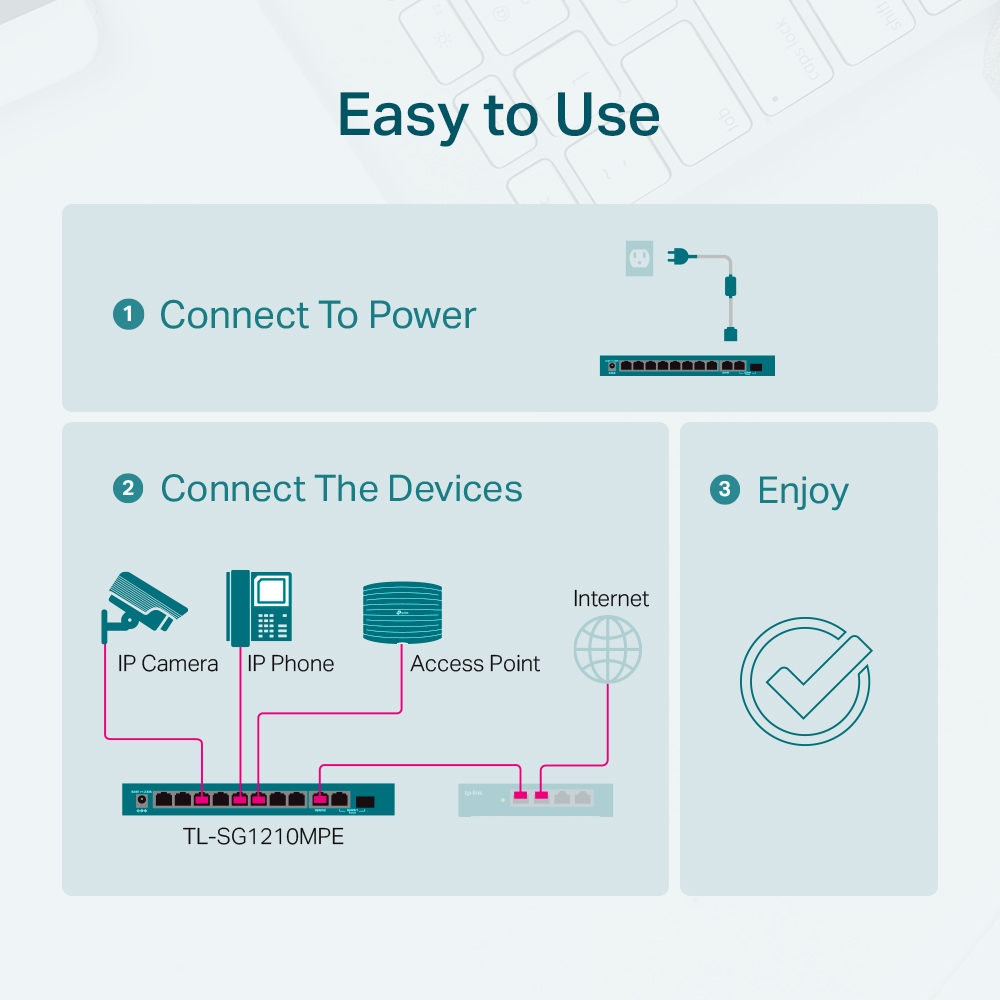 Комутатор TP-LINK TL-SG1210MPE · 6
