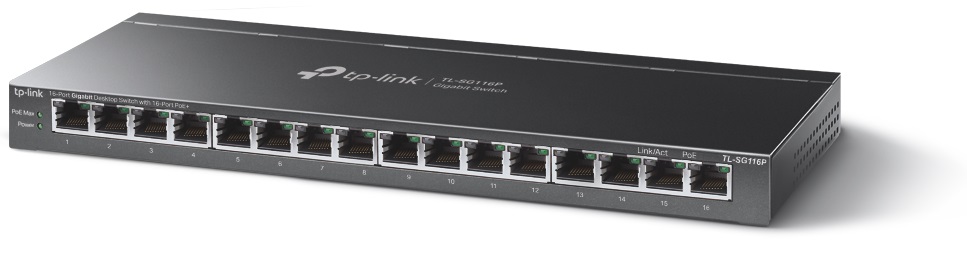 Комутатор TP-LINK TL-SG116P · 2