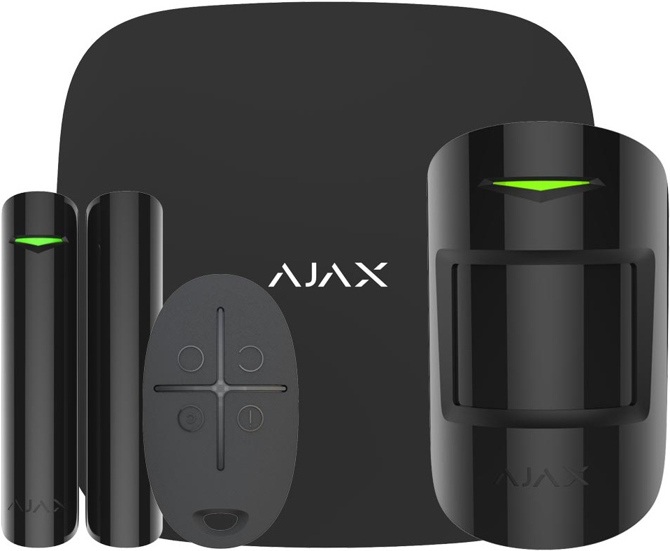 Комплект охранной сигнализации AJAX StarterKit Черный (000001143) в Киеве