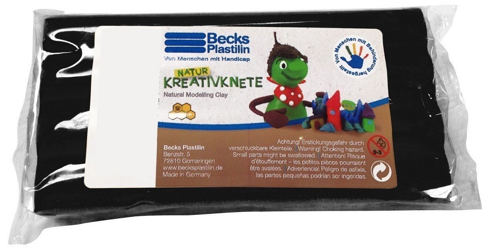 

Пластилин восковой Becks Plastilin 250г черный