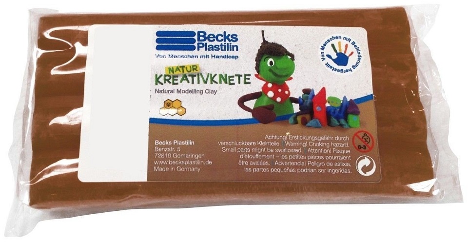 

Пластилин восковой Becks Plastilin 250г коричневый