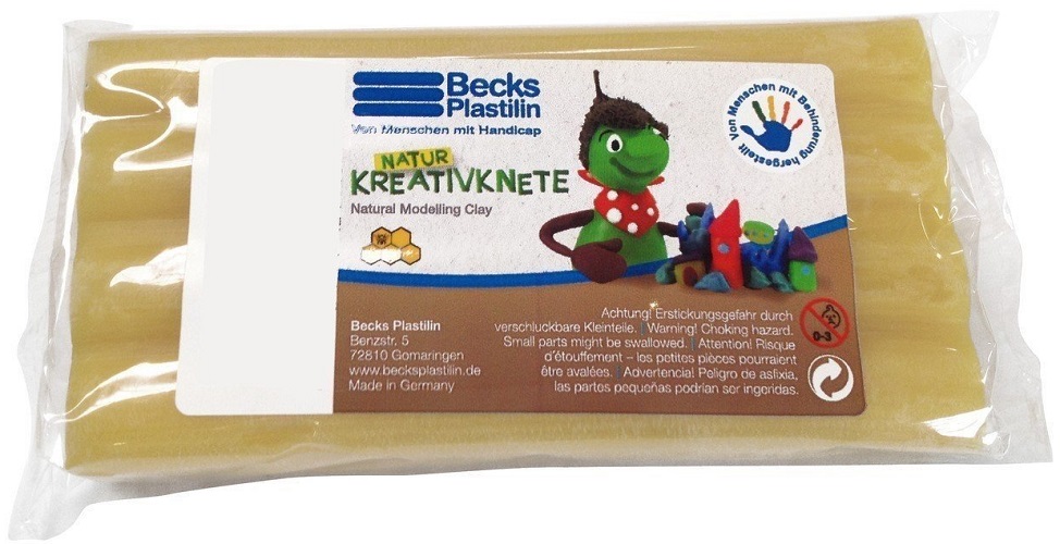 

Пластилин восковой Becks Plastilin 250г охра