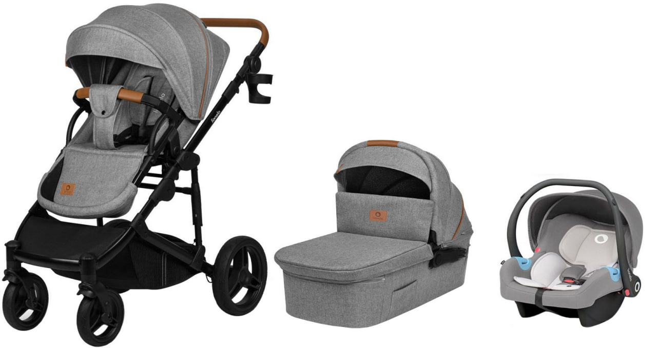 Универсальная коляска 3 в 1 LIONELO Mari Tour Grey Stone (LO-MARI TOUR 3IN1 GREY STONE) в Киеве