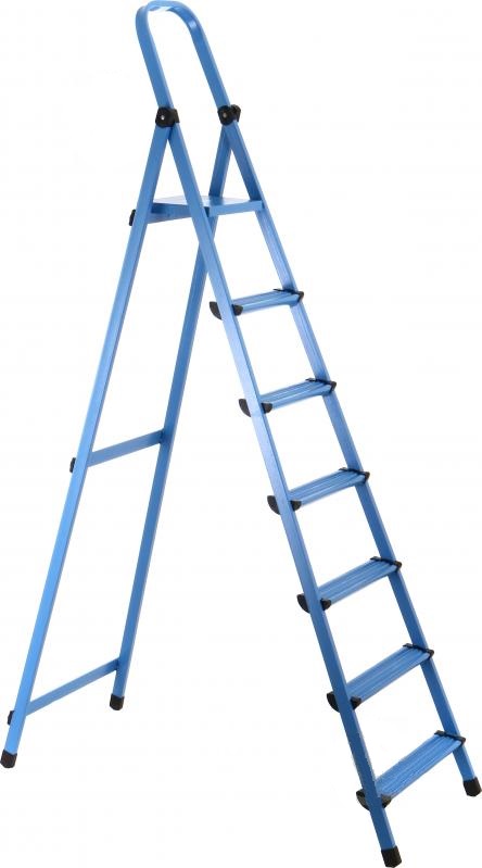 Стремянка WORKS 409 9ст синя (4823053302466) в Києві