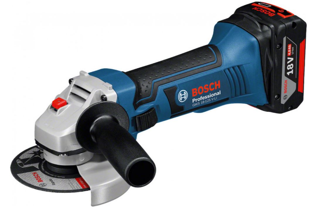 

Угловая шлифмашина Bosch GWS 18-125 V-LI (0.601.93A.30B)