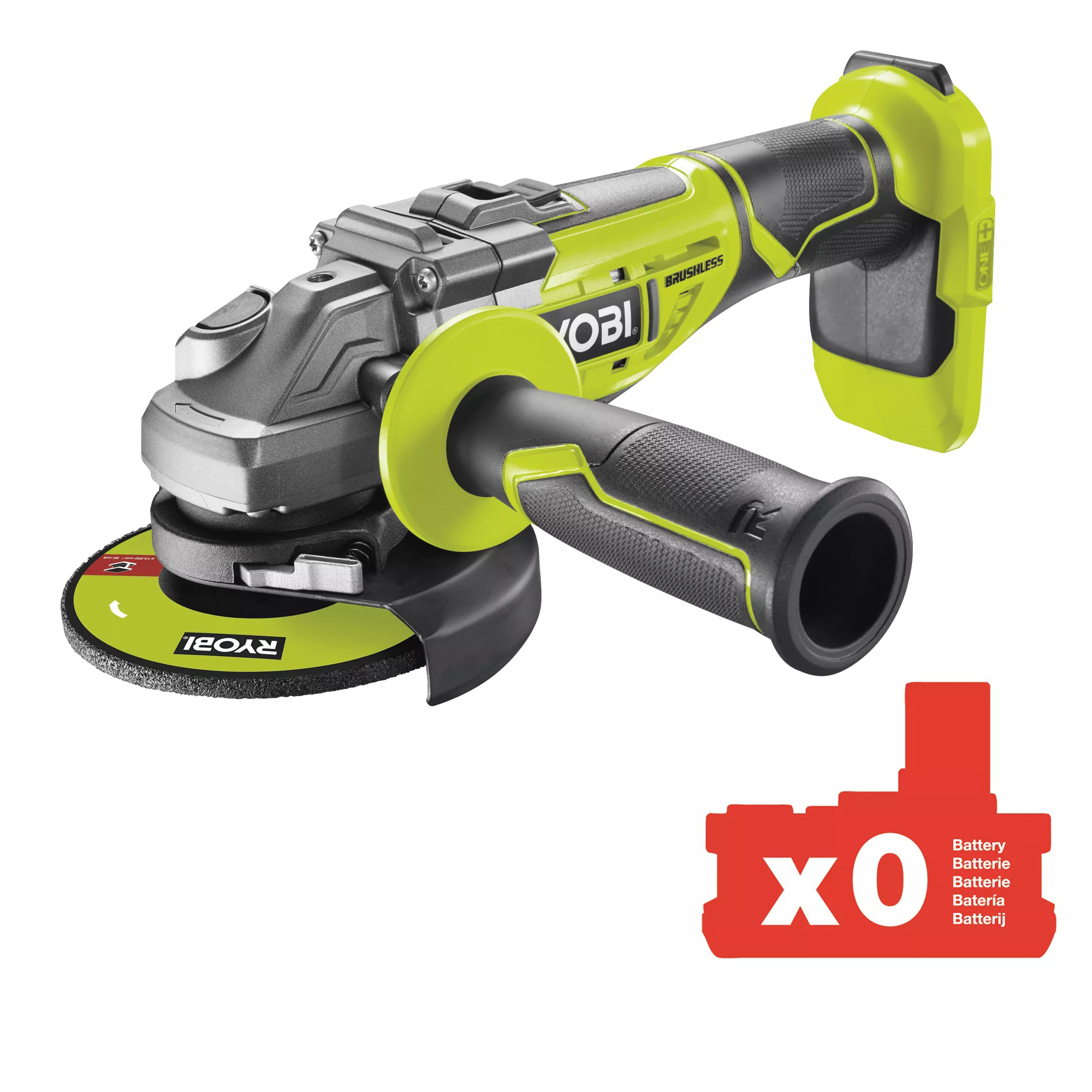 Шлифмашина угловая Ryobi ONE+ R18AG7-0 (5133002852) в Киеве