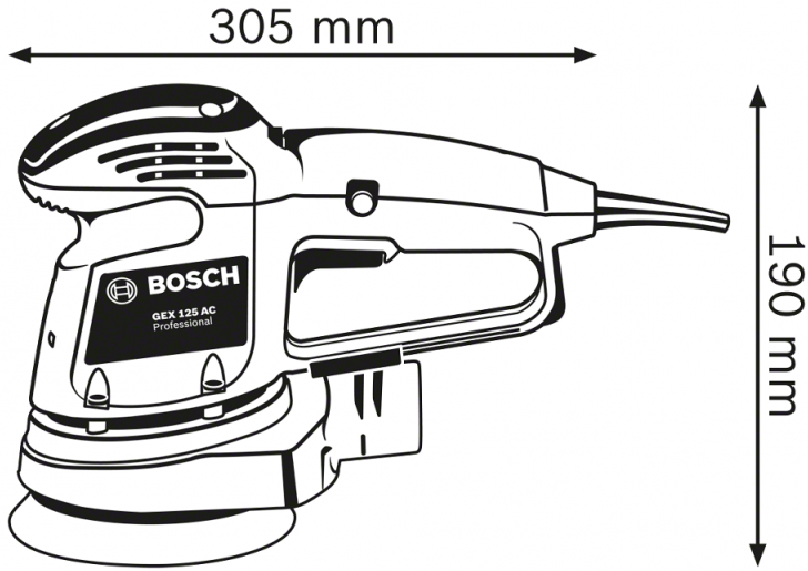 Ексцентрикова шліфмашина BOSCH GEX 34-125 (0.601.372.300) · 4