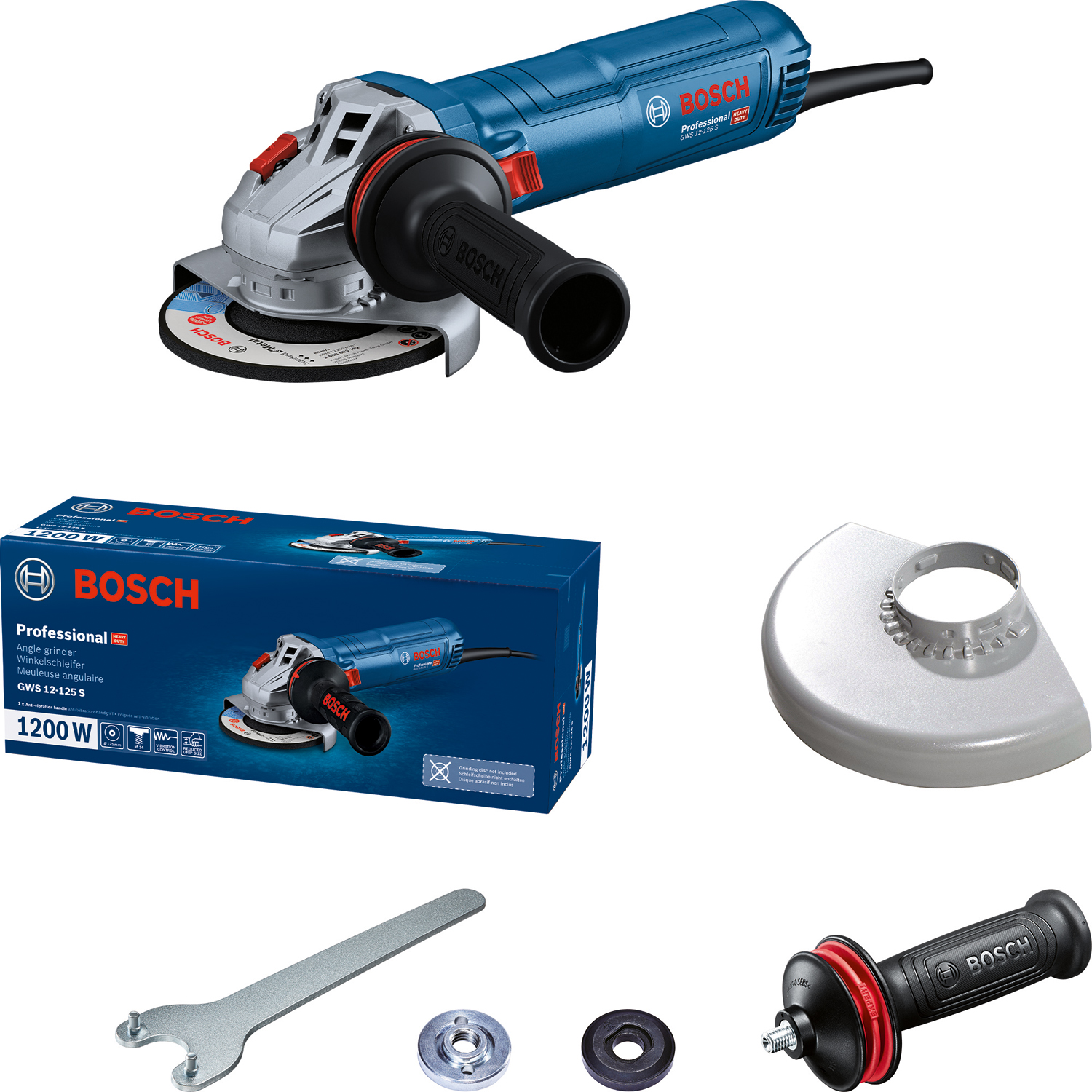 Шліфмашина кутова BOSCH GWS 12-125 S (0.601.3A6.020) · 2