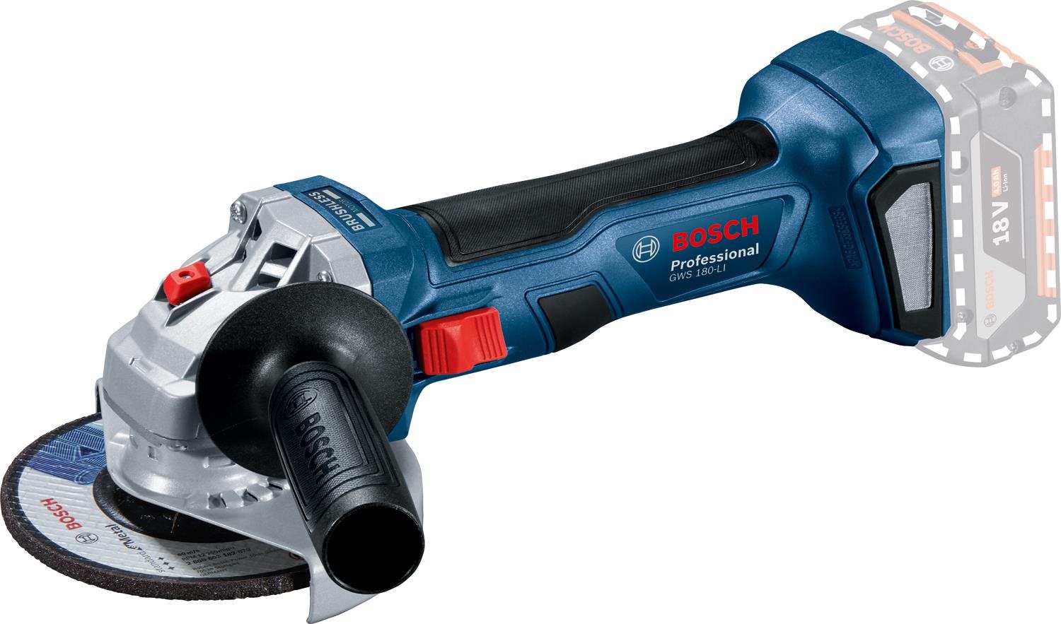 Шлифмашина угловая BOSCH GWS 180-LI (0.601.9H9.020) в Киеве