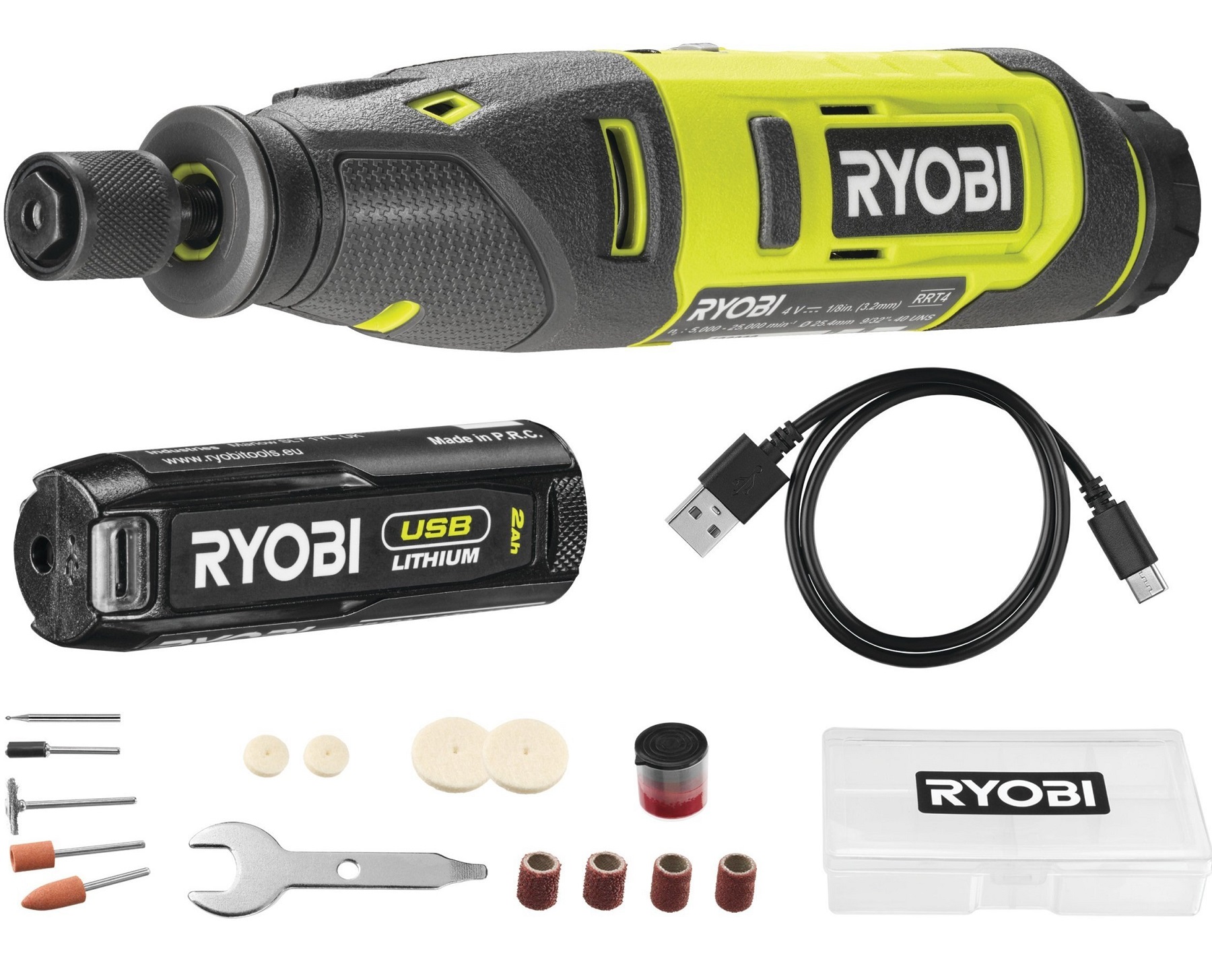 Шліфмашина пряма RYOBI RRT4-120GA15 (5133005634) в Києві