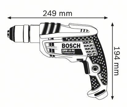 Дриль BOSCH GBM 10 RE · 3