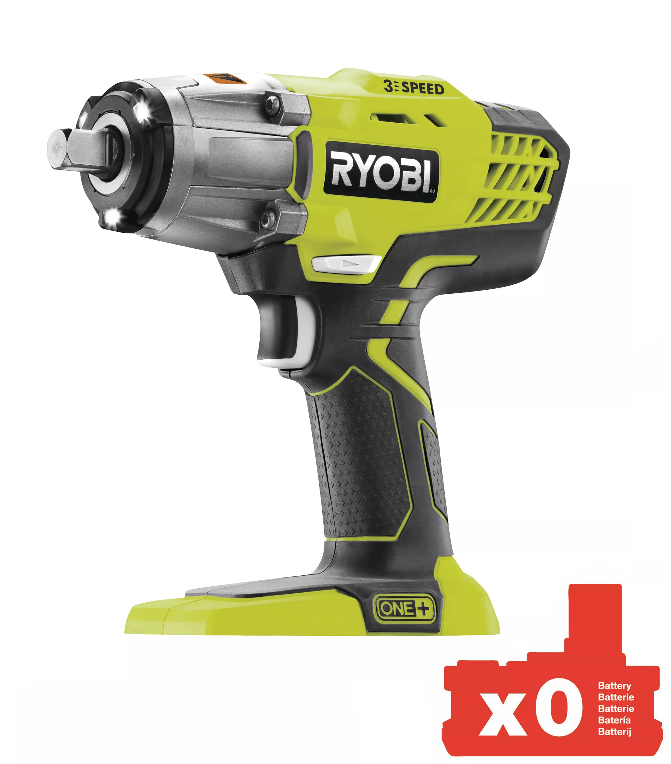 Гайковерт ударный RYOBI ONE+ R18iW3-0 18В (без АКБ и ЗУ) (5133002436) в Киеве