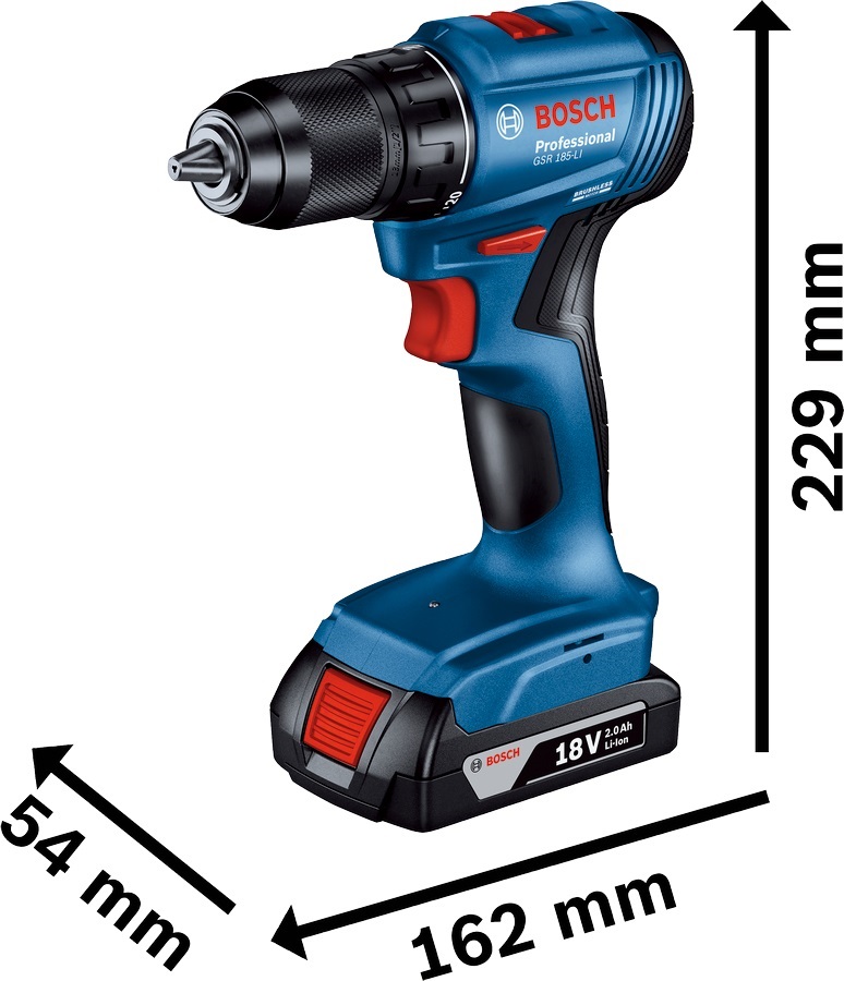 Шуруповерт BOSCH GSR 185-LI (0.601.9K3.000) · 3