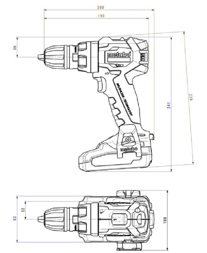 Шуруповерт-дриль METABO BS 18 LT BL Q (602334800) · 3