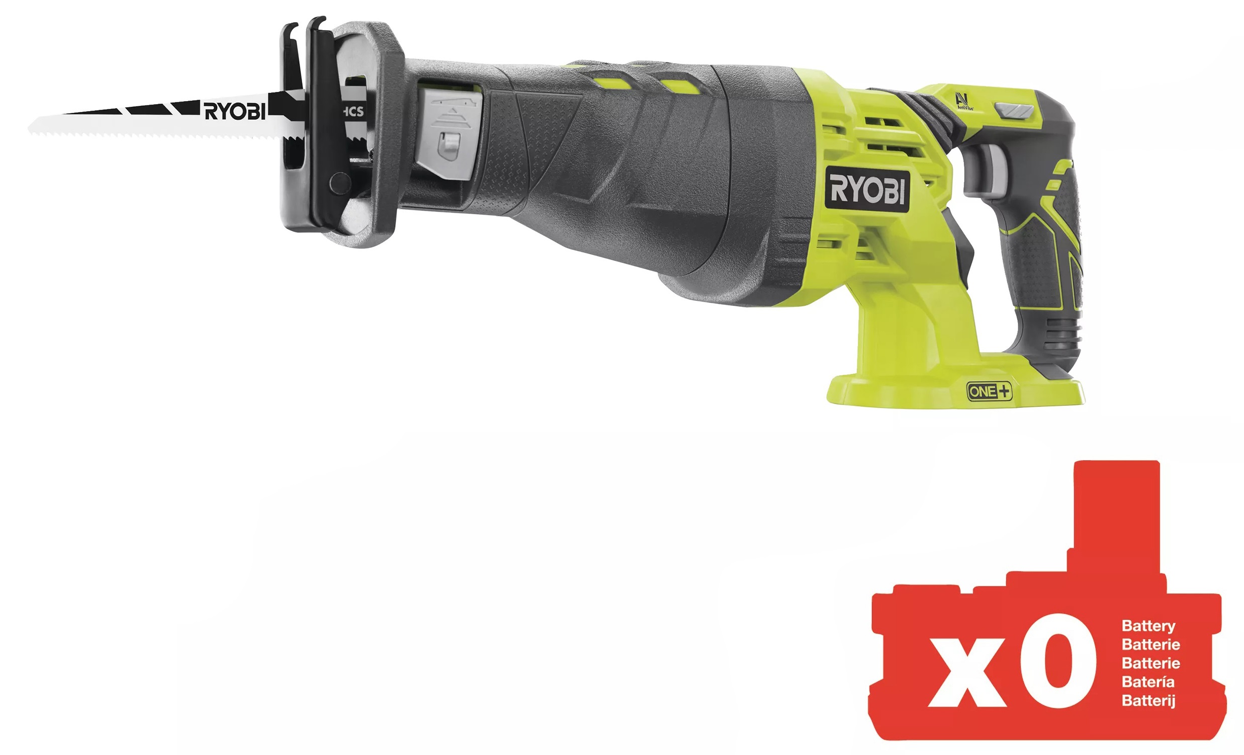 Пила шабельна RYOBI ONE+ R18RS-0  (без АКБ і ЗП) (5133002637) в Києві