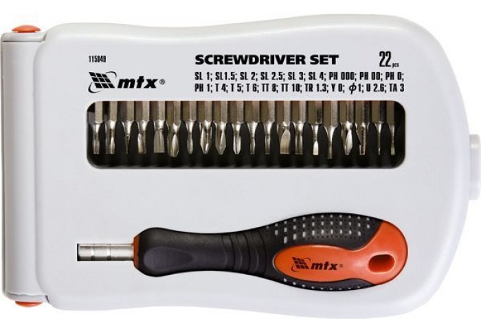 Отвертка с насадками Fusion 22 предм. MTX (115849) в Киеве