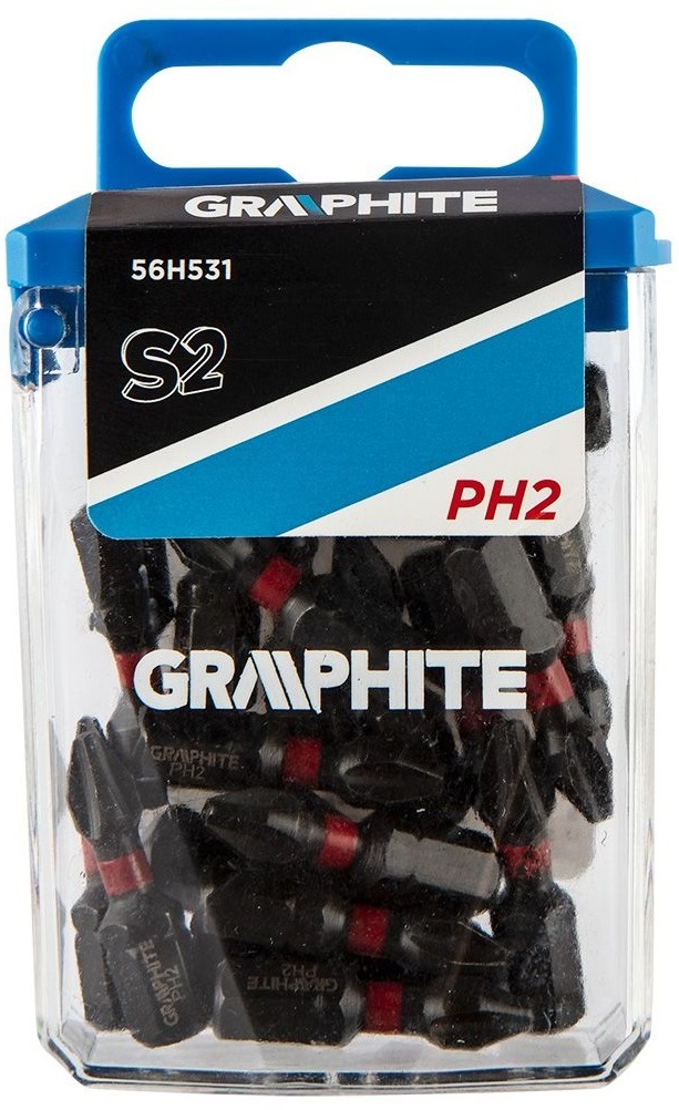 Биты ударные GRAPHITE PH2 x 25 мм, 20 шт. (56H531) в Киеве