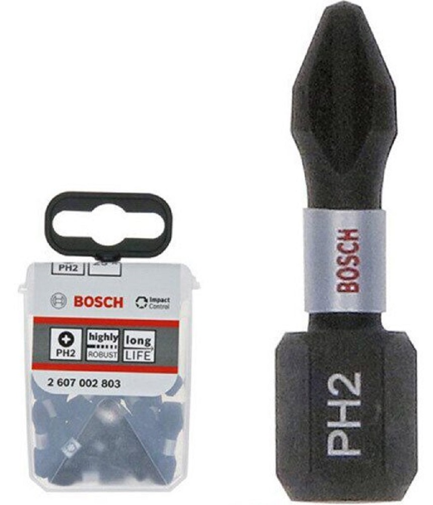 Биты BOSCH Impact Control РН2 25 шт (2.607.002.803) в Киеве