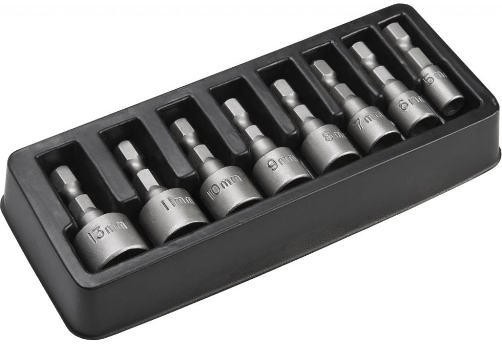 Головки торцеві TOPEX 1/4" 5-13 мм 8 шт (39D387) · 2