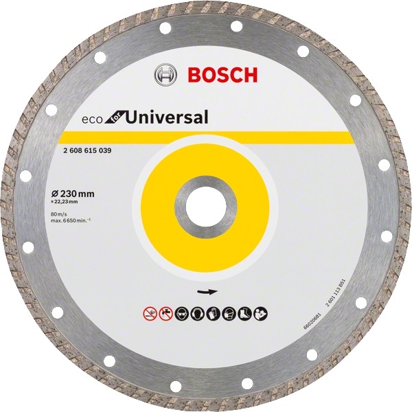 Диск алмазный BOSCH ECO UnivTurbo 230x22.23 (2.608.615.039) в Киеве