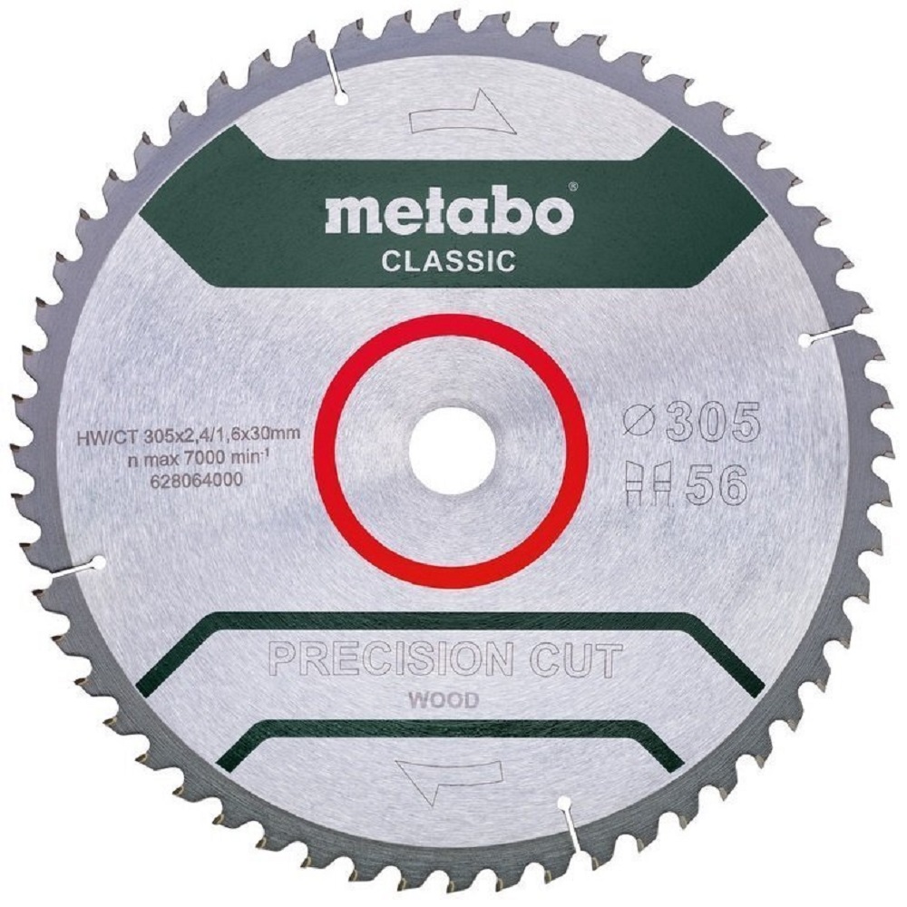 Диск пильний по дереву METABO Precision Cut Wood - Classic 305x30 Z56 WZ (628064000) в Києві