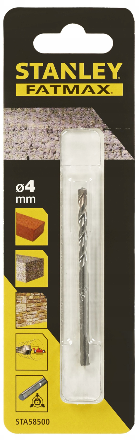 Свердло по бетону STANLEY (цеглі, каменю) 4 мм * 75 мм (STA58500) в Києві