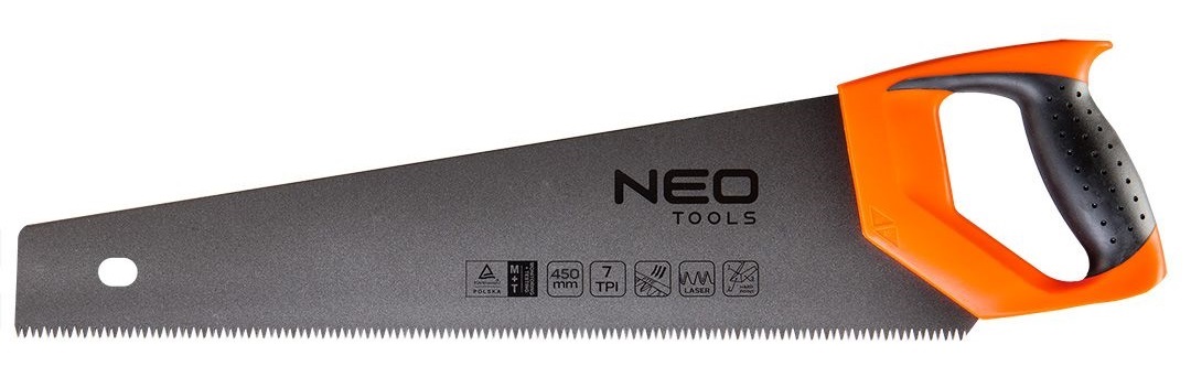 Ножовка для дерева NEO TOOLS 450 мм 7TPI PTFE (41-016) в Киеве